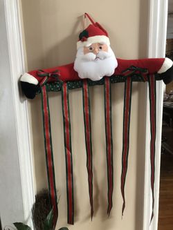 Santa Christmas card hanger