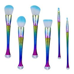 6pcs colorful makeup brush set