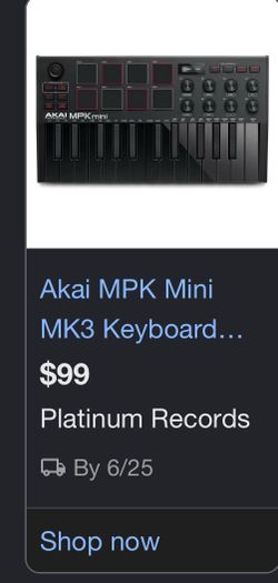 Also MPK Mini MK3 keyboard ( Never Used )