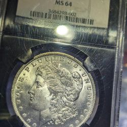 1885 O Morgon Silver Dollar NGCMS64