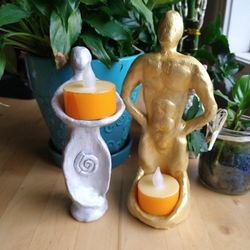 God And Goddess Altar Statue Candle Holder