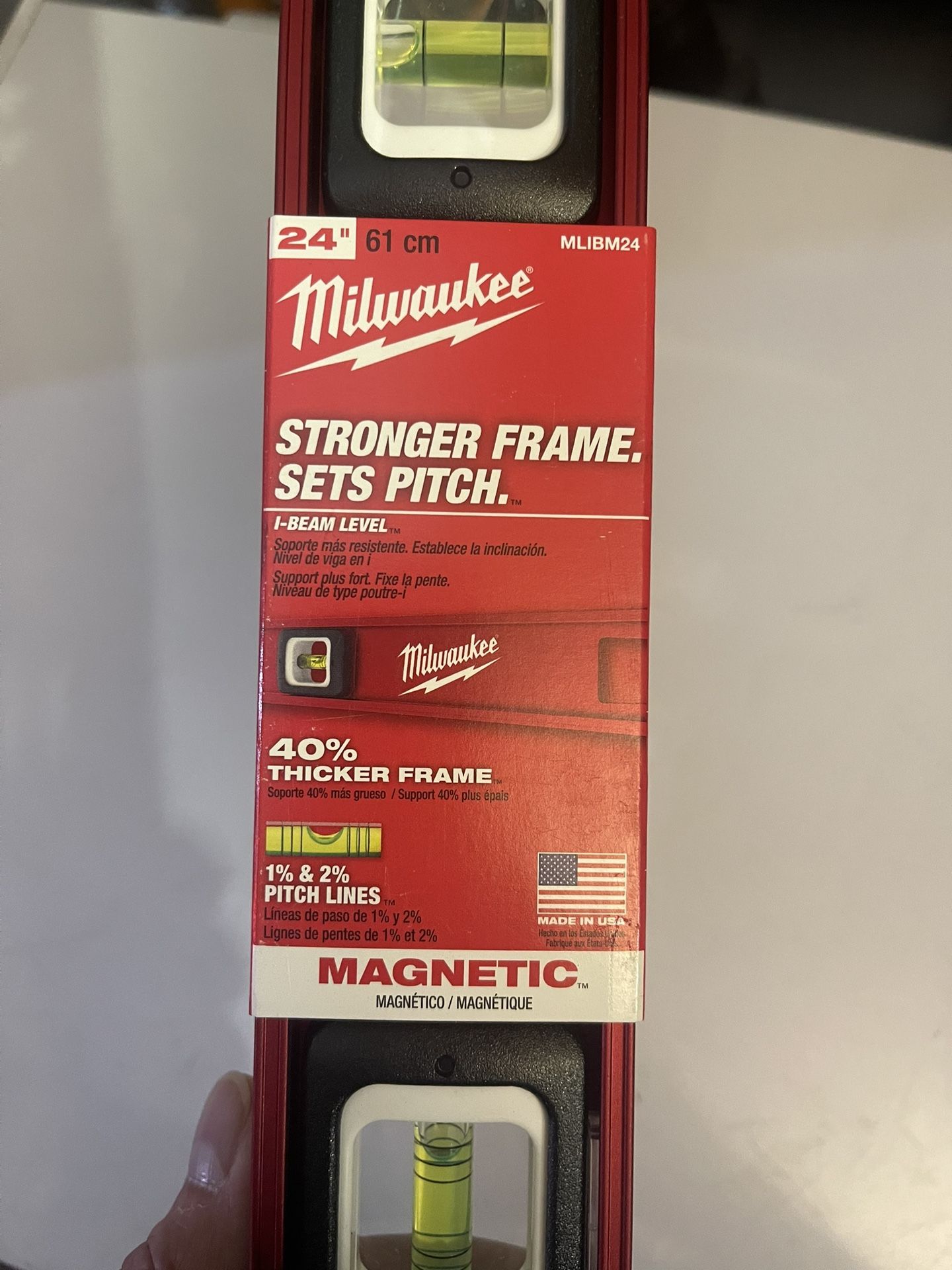 Milwaukee 24" Magnetic I-beam Level