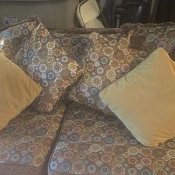 Beautiful Ethan Allan Set Of Sofas & Ottomam 