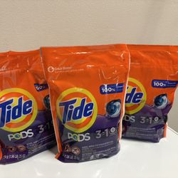 (3 Pack) Tide Pods 3-in-1, Spring Meadow Scent