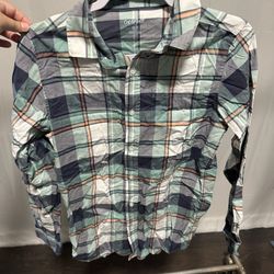Cat & Jack Boy’s Long Sleeve Button Up Shirt Size XL (16)