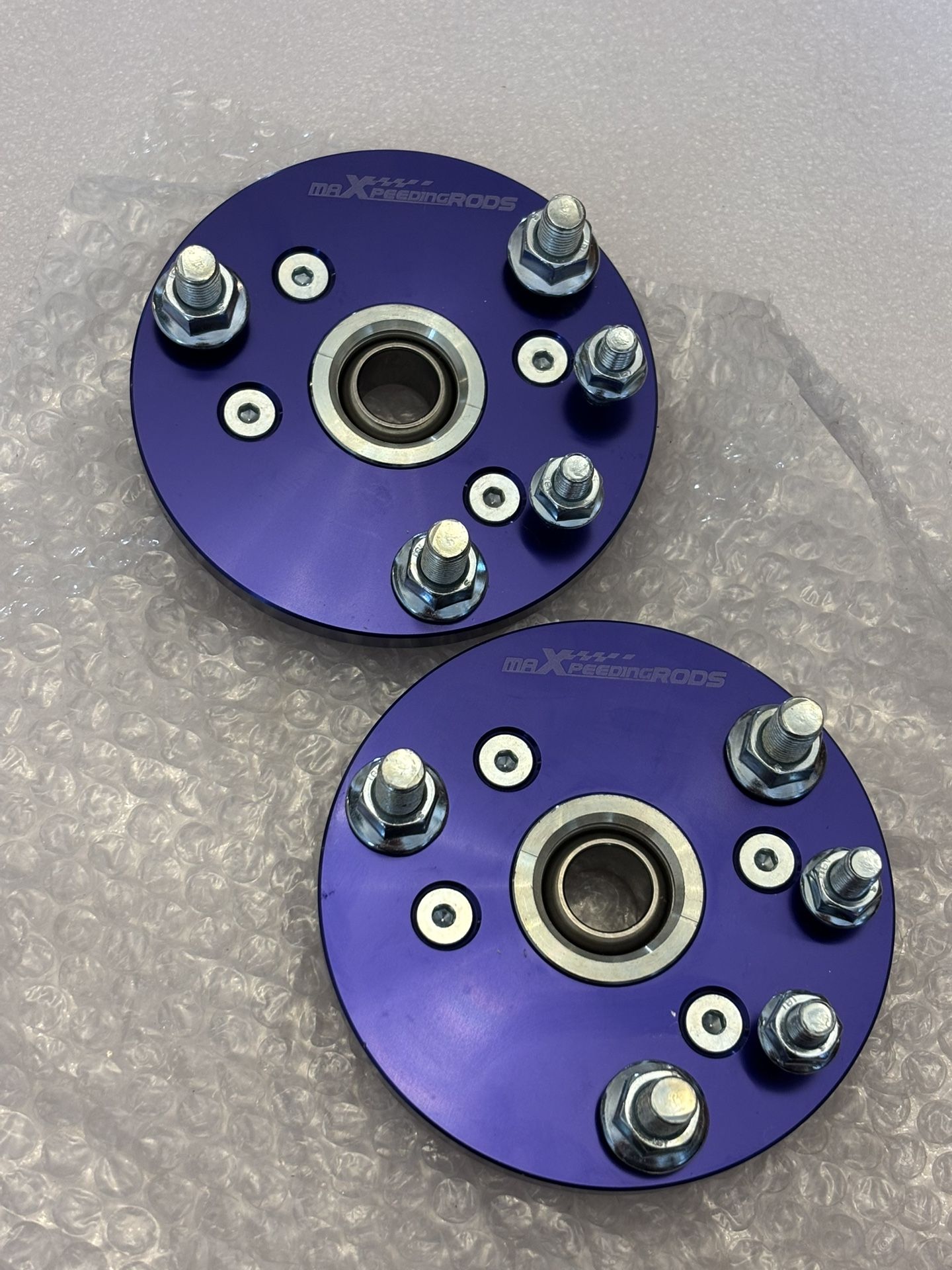 03-07 Honda Accord ; 04-08 Acura TL blue pillow ball camber plates/top hats for coilovers