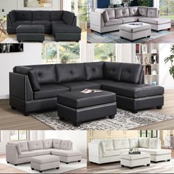 New sienna sectional with Ottoman and free delivery
