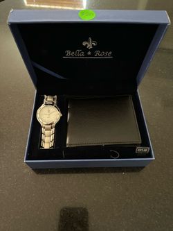 Bella & Rose men’s watch and wallet set