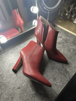 Mark Fisher Red Leather Boots