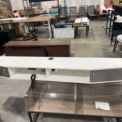 Fitueyes Colorful Light Floating TV Stand Shelf, Wall Mounted Shelf With Storage Cabinet,Entertainment Center for 85 Inch TV