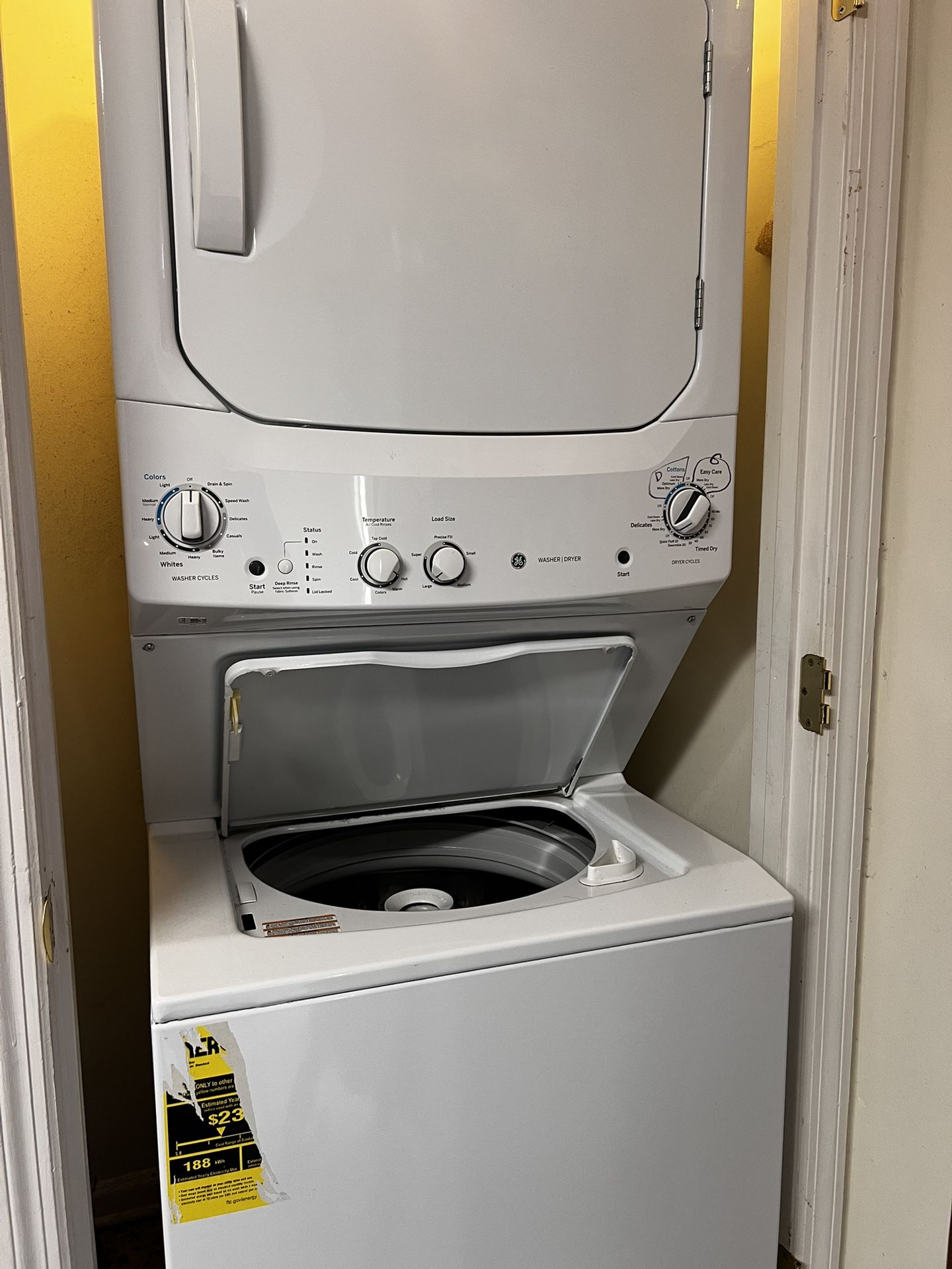 stackable washer/dryer