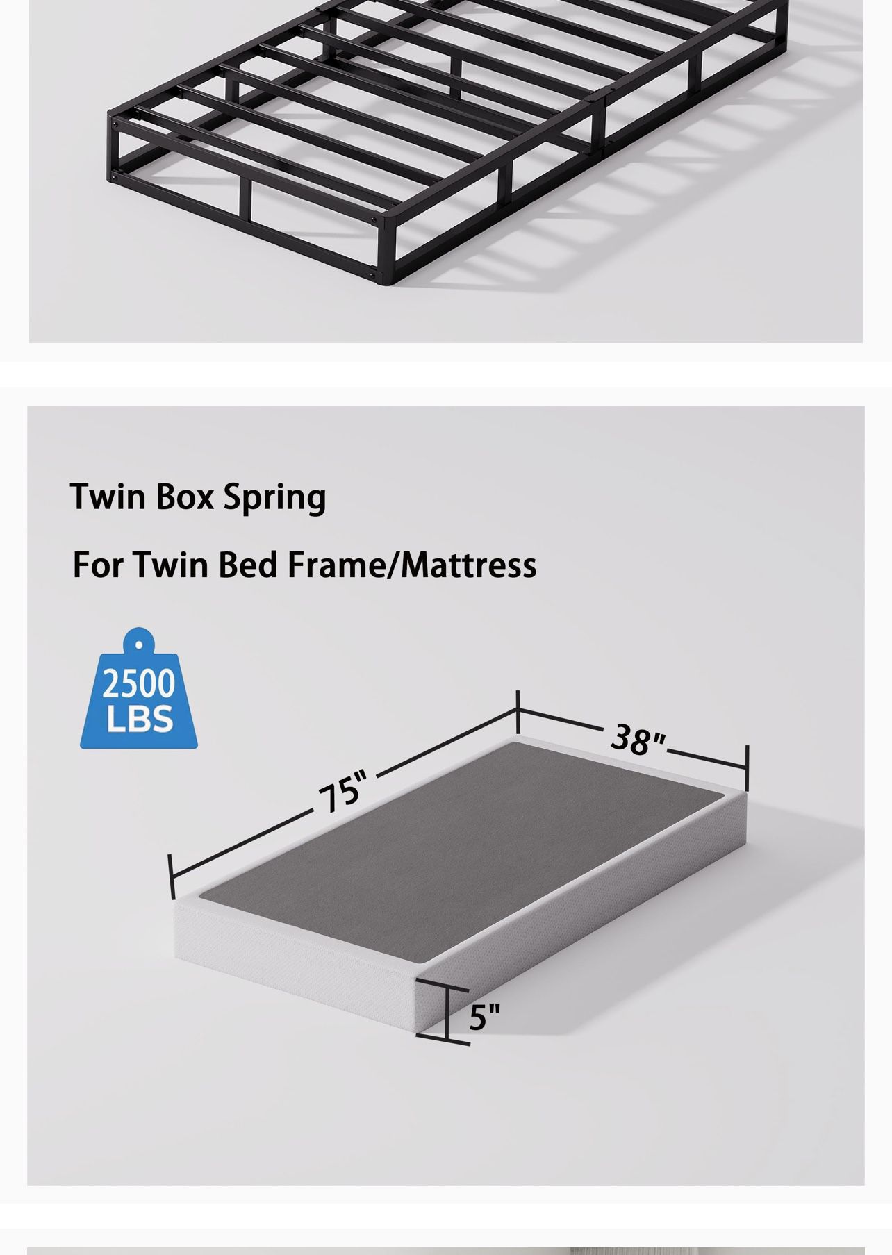 Metal Box Spring For Twin Bed 