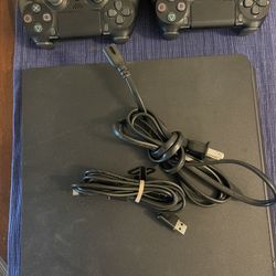 PS4 With 2 Controllers 