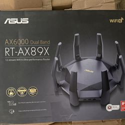 ASUS RT-AX89X (AX6000) Dual Band 12-stream WiFi 6 Extendable Router