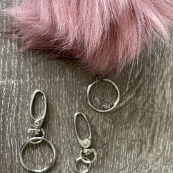 Key Chain With Furry Attached 