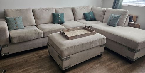 Beige Sectional Sofa