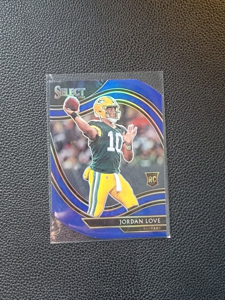 Jordan Love Rookie Blue Prizm Die Cut
