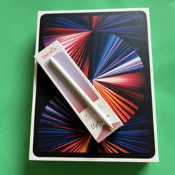 Apple iPad Pro 12.9” 5th Generation (2021 - M1 Chip) 2TB With Pen & Keyboard Case 