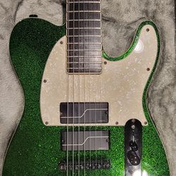 ESP LTD SCT-607B Stephen Carpenter Baritone Green Electric Guitar