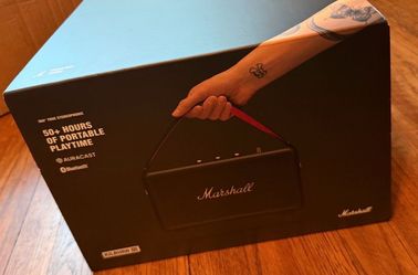 Marshall Kilburn III 3 Bluetooth Speaker Over 50 Hours Battery Life