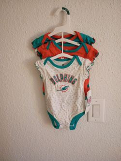 Onesies Miami Dolphins 0to3 months new