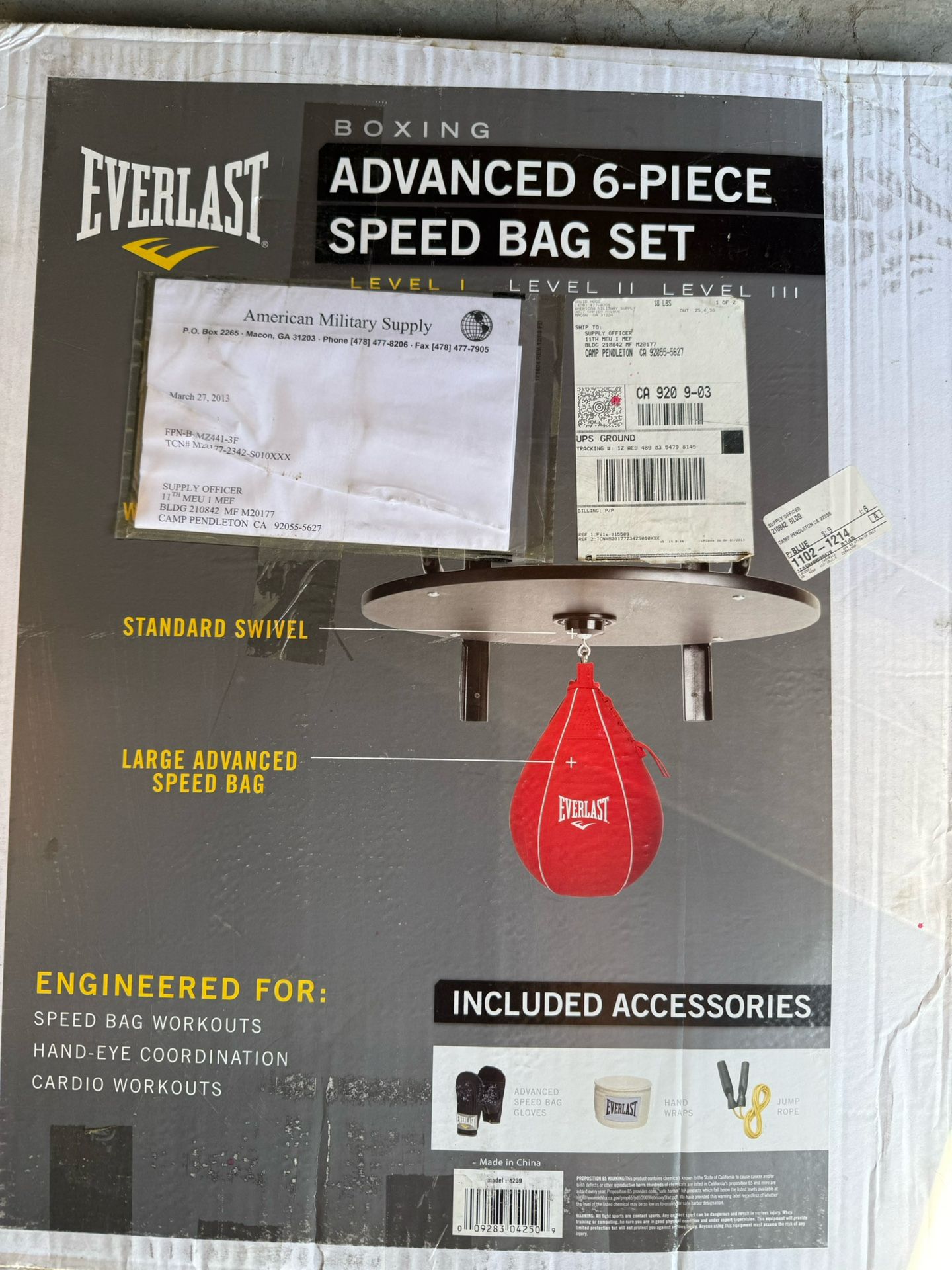 2 Everlast Speed Bags + Box Of Additonal Equipment