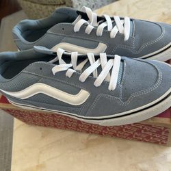 Size 13 - VANS  Suede Canvas Blue White New In Box