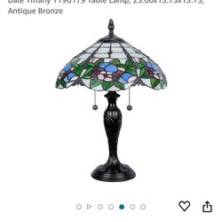 Dale Tiffany TT90179 Table Lamp, 23.00x15.75x15.75, Antique Bronze