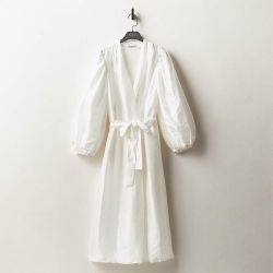 Luxurious AZEEZA SILK ROBE WRAP DRESS