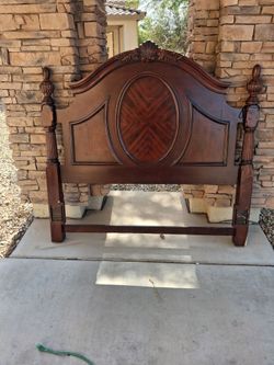 Queen size wooden bed frame