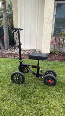 Bless reach off road knee scooter with carry bag