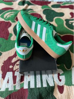 Adidas Gazelle Green Suede Sneakers