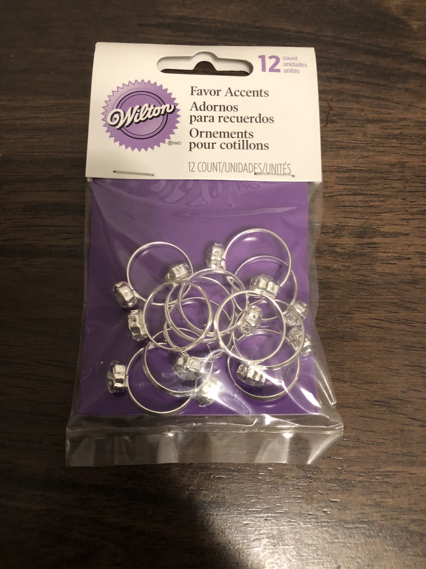 Wilton Ring Favor Accents - 10 Packs Available 
