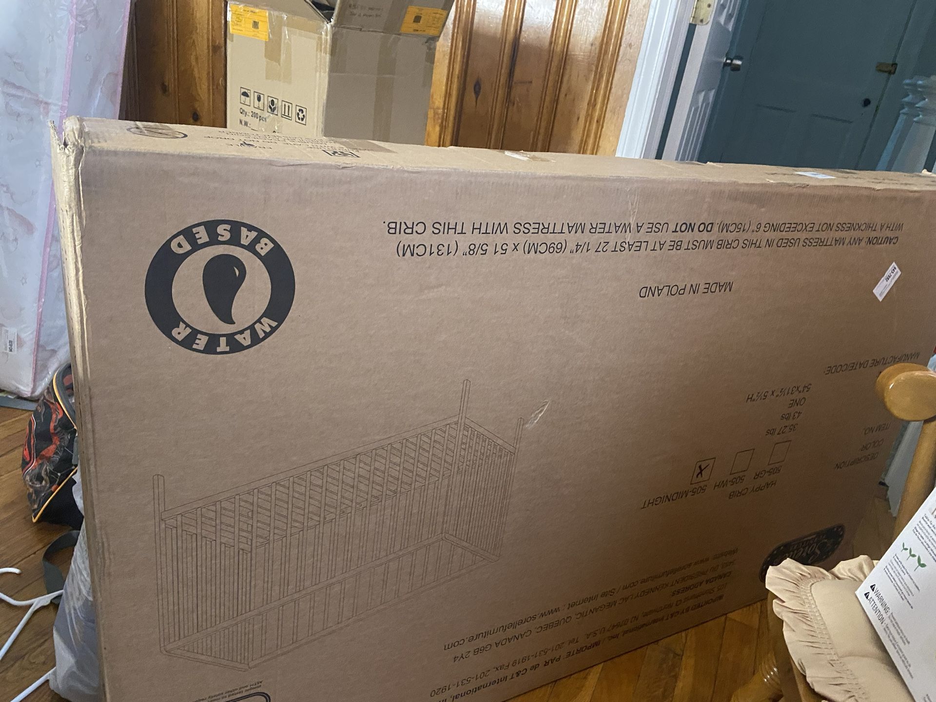 Baby Crib Baby Mattress And High Chair