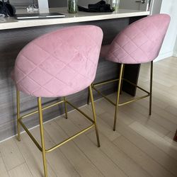 Imilea Upholstered Counter Stool (set Of 2)