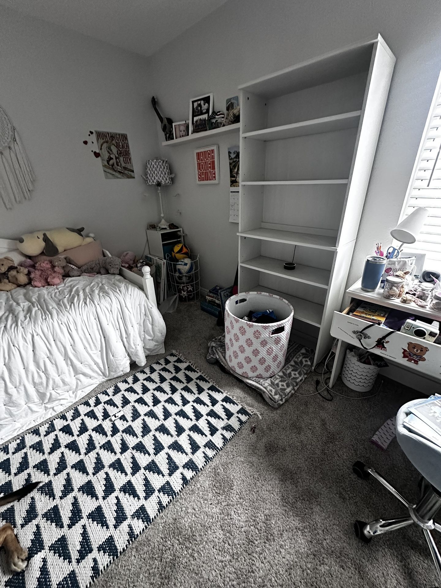 Tall White Book Shelf