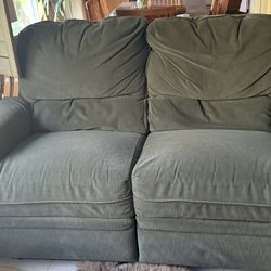 love seat with a recliner