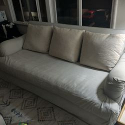Comfy Deep Couch - Grey/Blue 
