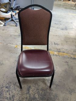 Red banquet chairs