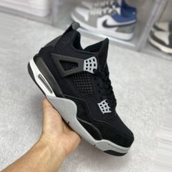 Jordan 4 S Black Canvas