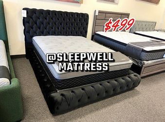 New Queen bed frame with Matress