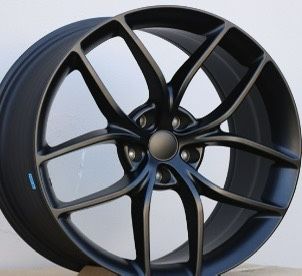 Tesla M3 18” Blk New Zero G Style Lite Weight Rims Tires Set