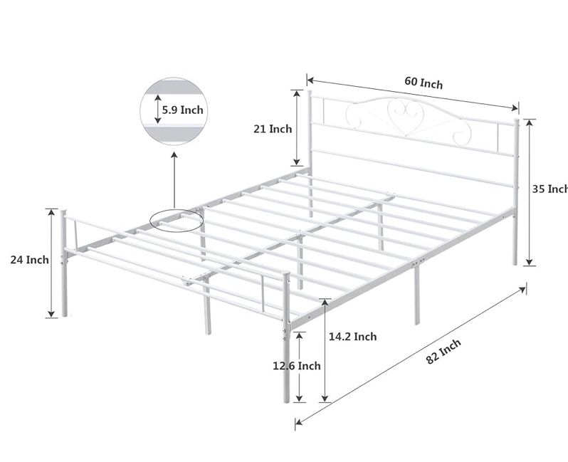 Queen size bed frame