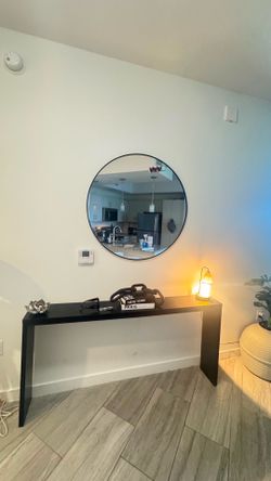 Black console table