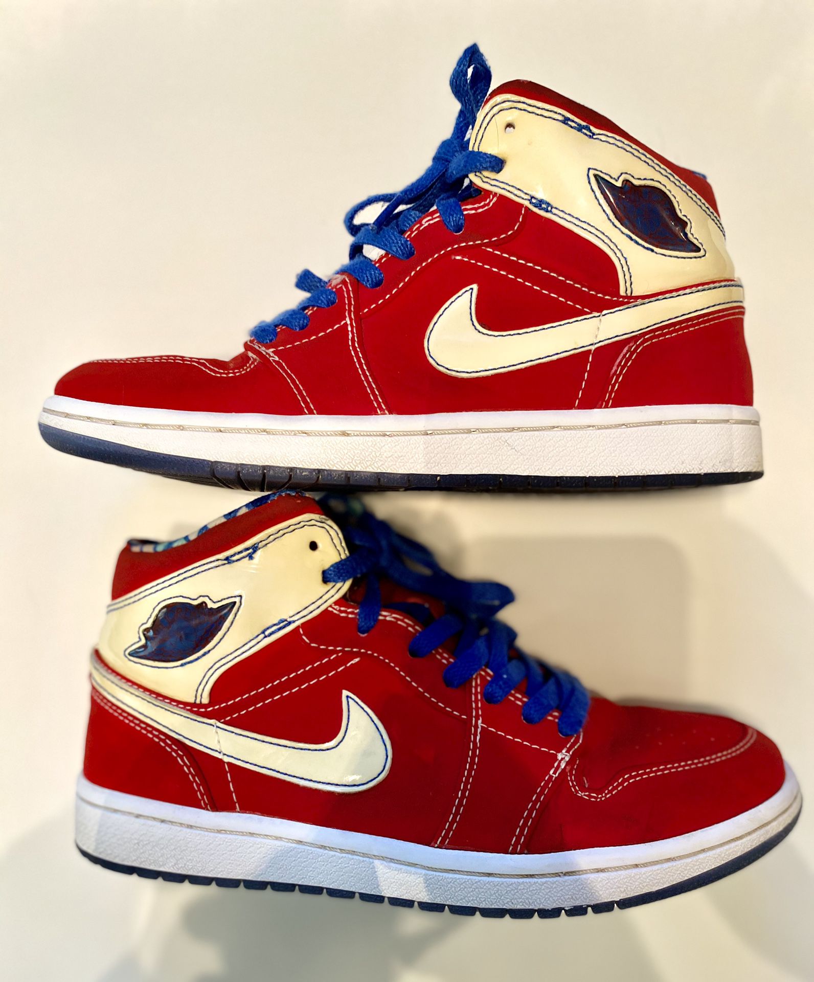 Nike air Jordan 1 Retro LS SPORT red White Blue Size 7 (315794 611)