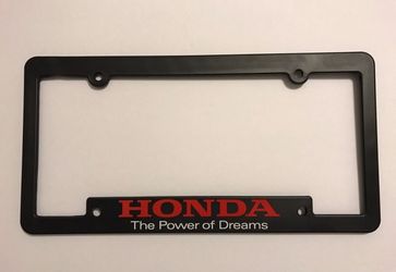 Honda license plate frame