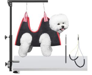 DOG GROOMING HAMMOCK WITH DOG NAIL GRINDER. (NEW )