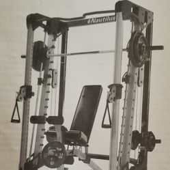 NAUTILUS SMITH MACHINE CABLE CROSSOVER GYM NT