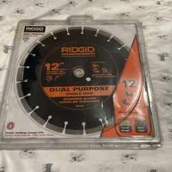 RIDGID 12” Dry Wet Diamond Blade