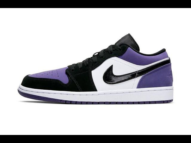 Size 8 - Jordan 1 Low Court Purple - 553558-125